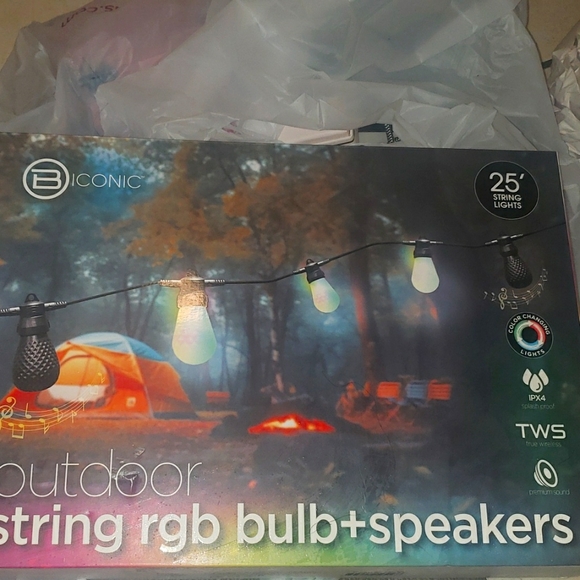 Other - Bluetooth Outdoor string rgb bulb+speakers